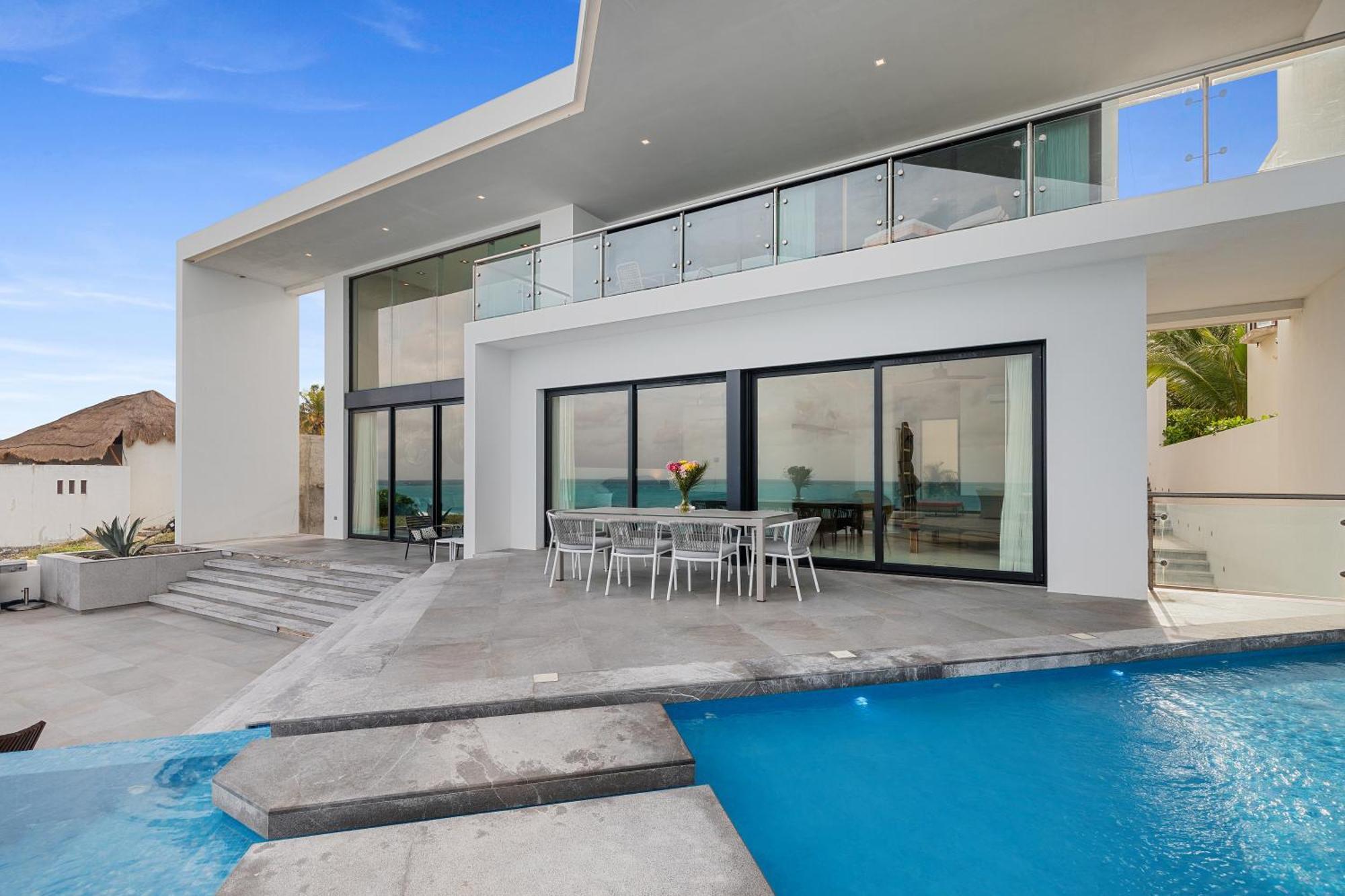 איסלה מוחרס Villa E11Even Con C Hef Privado Ocean Front מראה חיצוני תמונה