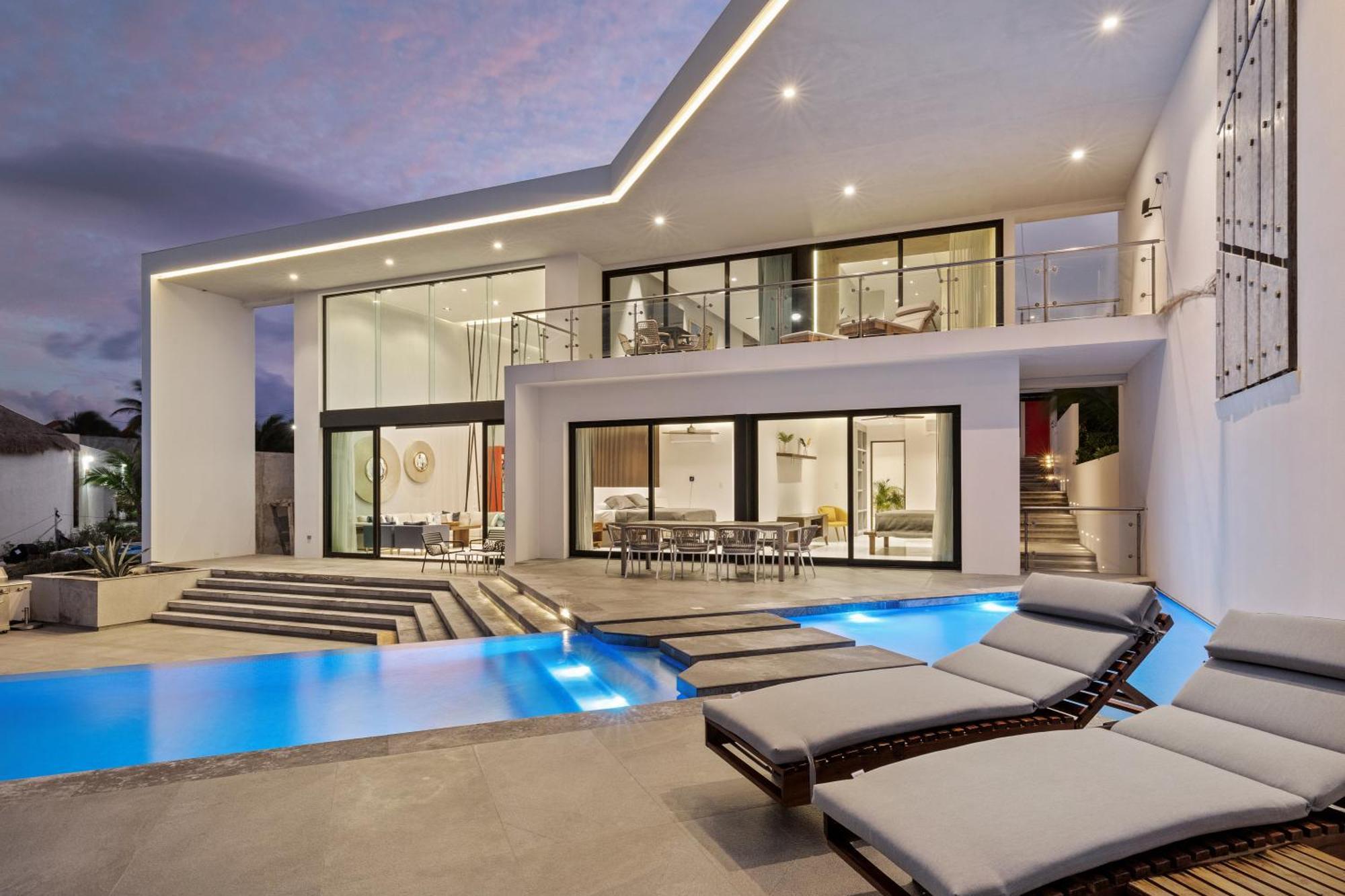 איסלה מוחרס Villa E11Even Con C Hef Privado Ocean Front מראה חיצוני תמונה